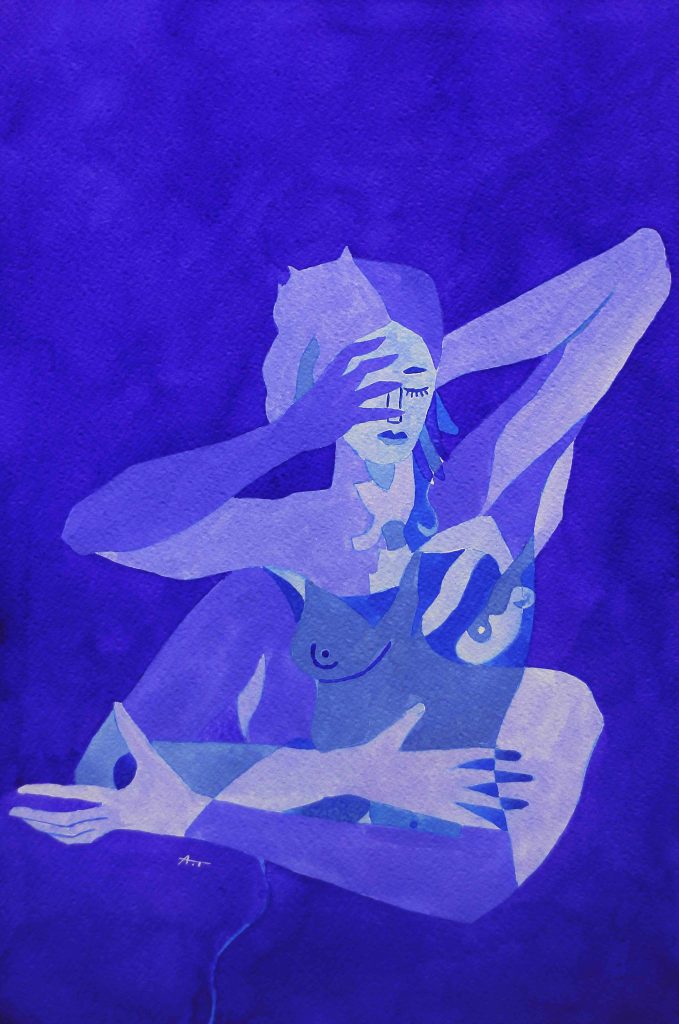 Abstrait nu N°11-Hold tight