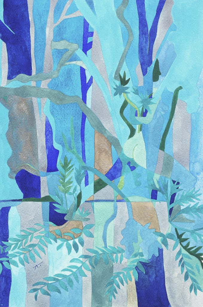 Abstrait nu N°13-Steps in th Forest