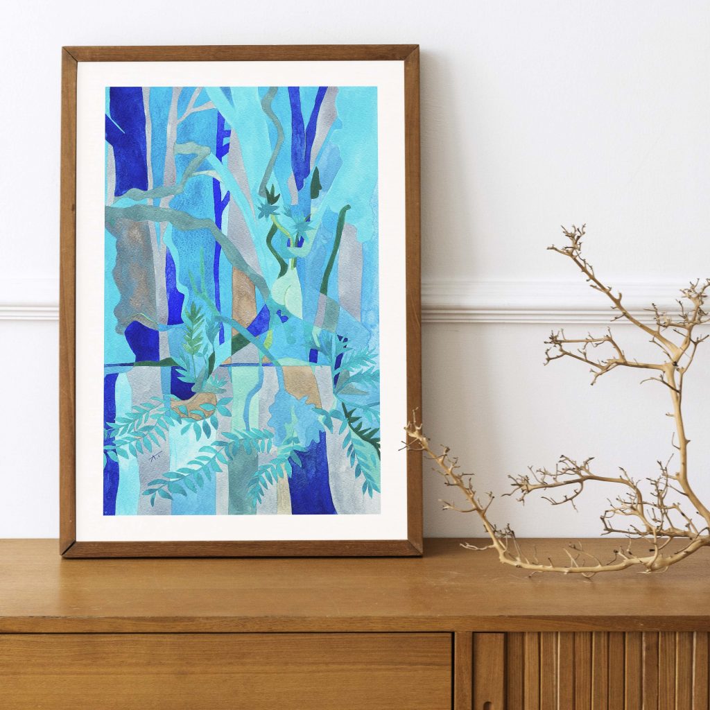 Abstrait nu N°13- Steps through the forest