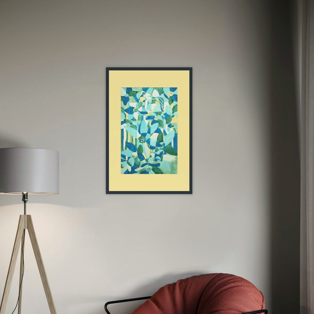 Abstrait nu N°16-Le baiser dans les jonquilles