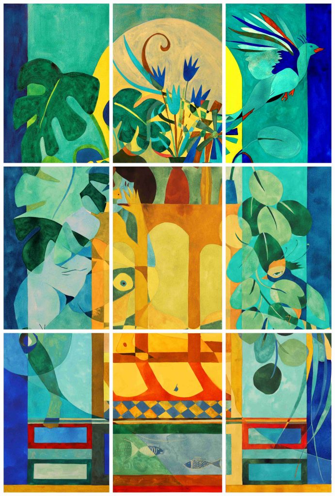 Abstrait Nu N°23 - Monstera palace